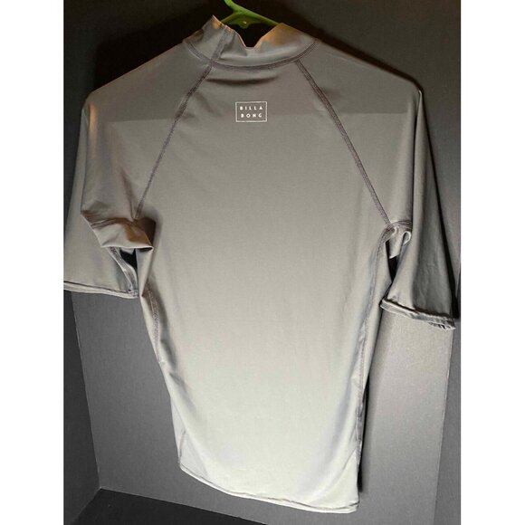 Billabong Men M Gray UPF 50 Surf Sun Shirt Protection Performance Fit Beach - Picture 3 of 6